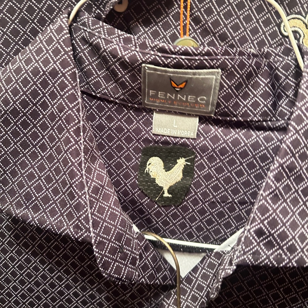 Fi🔥ya N.O. Saints “Who Dat” Fennec Blk/Gry Polo Shirt Size M(2) & L(2) - Picture 2 of 11